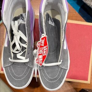 Vans Red and Tan Shoe Box